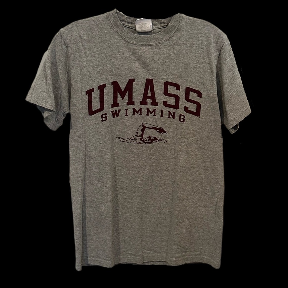 Champion Gray UMass Swimming Tee